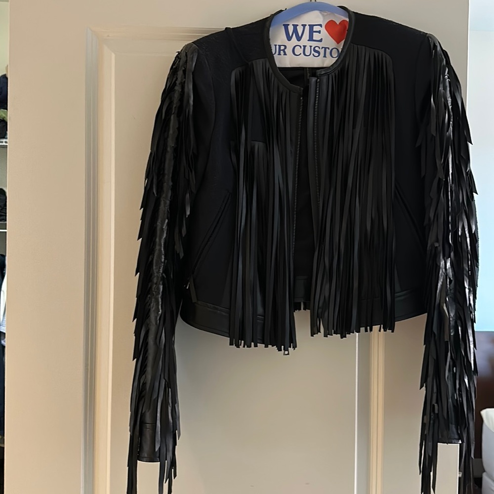 BCBG Fringe Jacket